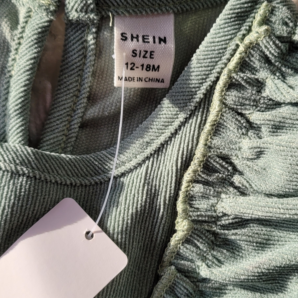 SHEIN Kids Dress in Soft Green with Ruffles - Picture 3 of 3